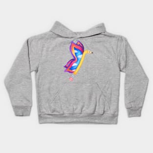 Psychedelic Pencil Butterfly Kids Hoodie